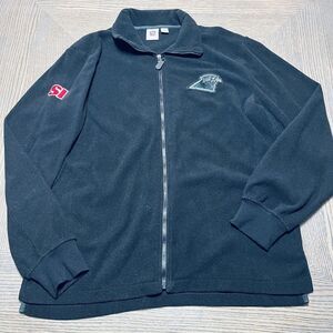 NFL Mens‎ Carolina Panthers XL Black Fleece Jacket Sports Illustrated Full Zip